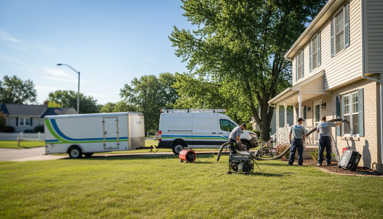 Flooded Basement Restoration And Cleanup With Repair in Mcdonald, KS near me